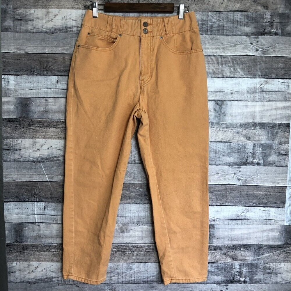 BDG Womens High Rise Tapered Baggy Straight Leg Jeans Orange 28